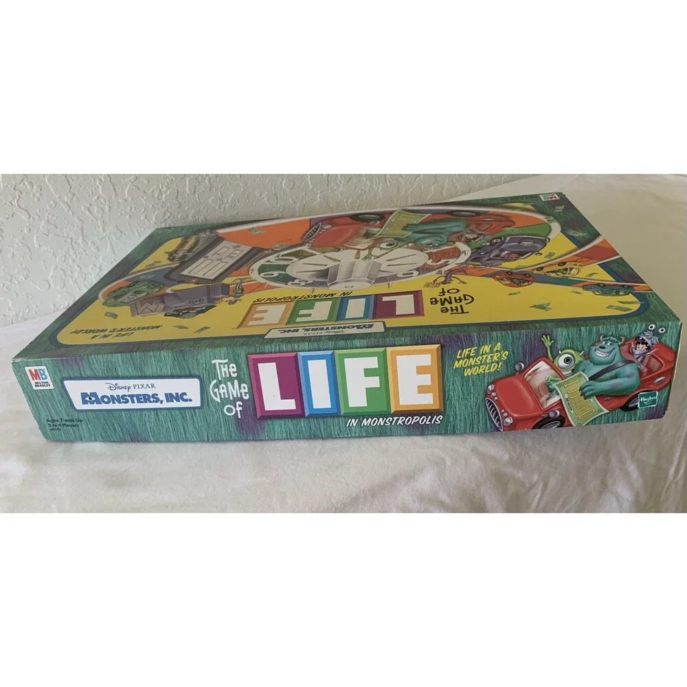 Monsters Inc The Game of Life In Monstropolis Disney Pixar Vintage 2001 Complete